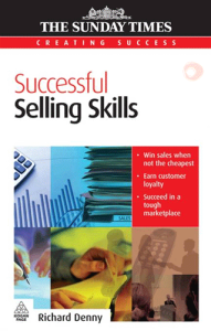 جلد کتاب مهارت‌های فروش موفق به زبان اصلی: ریچارد دنی